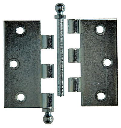 Yale 1019137 – 3 Kugelknopfscharniere verzinkt 76 x 76 mm | 2 Stk