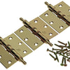Yale 1019138 – 3 Scharniere mit kugelgelagertem Messing-Vasenknopf 76 x 76 mm | 2 Stk