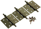 Yale 1019139 – 3 Scharniere mit kugelgelagertem bronziertem Vasenknopf 76 x 76 mm | 2 Stk - afbeelding 4