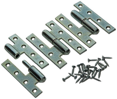 Yale 1019142 – 3 schwere Scharnierscharniere, rechte Ecke links 110 x 70 mm | 2 Stk