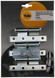 Yale 1019142 – 3 schwere Scharnierscharniere, rechte Ecke links 110 x 70 mm | 2 Stk - afbeelding 3