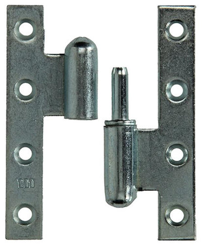 Yale 1019143 – 3 schwere Scharniere, verzinkte rechte Ecke rechts, 110 x 70 mm | 2 Stk