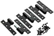 Yale 1019157 - 3 schwere Scharniere schwarz verputzt rechts 110x70mm | 2 Stk - afbeelding 3