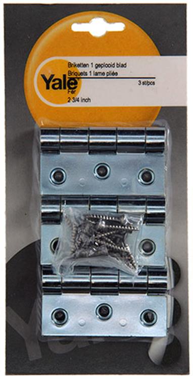 Yale 1019158 – 3 Briketteisen, 1 plissierte Klinge 2 3 4 Zoll | 2 Stk