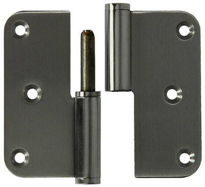 Yale 1019161 – 3 Edelstahlscharniere, abgeschrägte Ecken links 80x80mm | 5 Stück