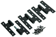 Yale 1019164 - 3 schwere Scharniere schwarz verputzt rechts 110x80mm | 2 Stk - afbeelding 3