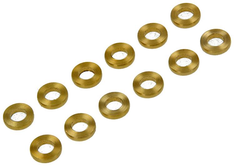 Yale 1019169 - 12 Ringe für Scharniere Messing 8,2x15x3mm | 2 Stk