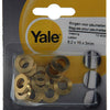 Yale 1019169 - 12 Ringe für Scharniere Messing 8,2x15x3mm | 2 Stk