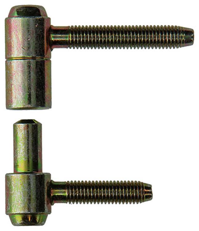 Mack 1019175 - 2 Türscharniere bichromatiert 16x56mm | 5 Stück