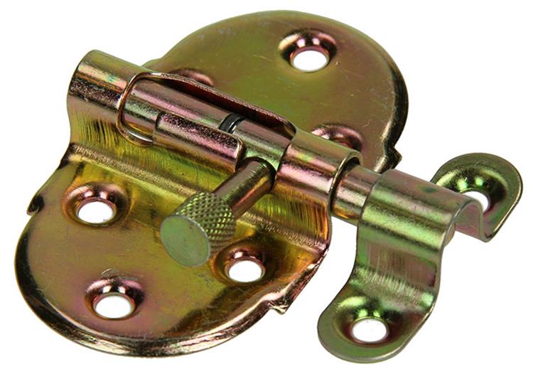 Yale 1019197 – Federriegel mit Verriegelungsbügel, Bichromat 40 mm | 5 Stück