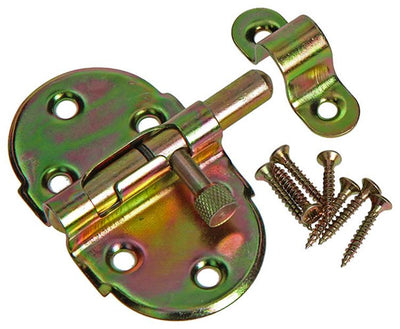 Yale 1019197 – Federriegel mit Verriegelungsbügel, Bichromat 40 mm | 5 Stück