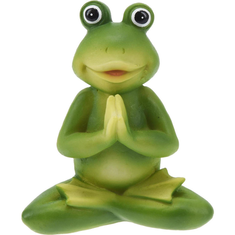 Home Styling Yoga Frosch 14x5x10cm 4 sort.