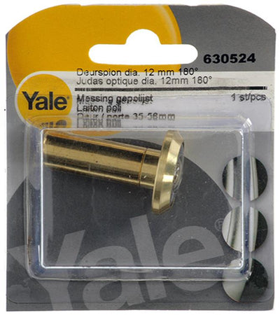 Yale 1019209 - Türspion 180° Messing poliert ø12mm | 2 Stk
