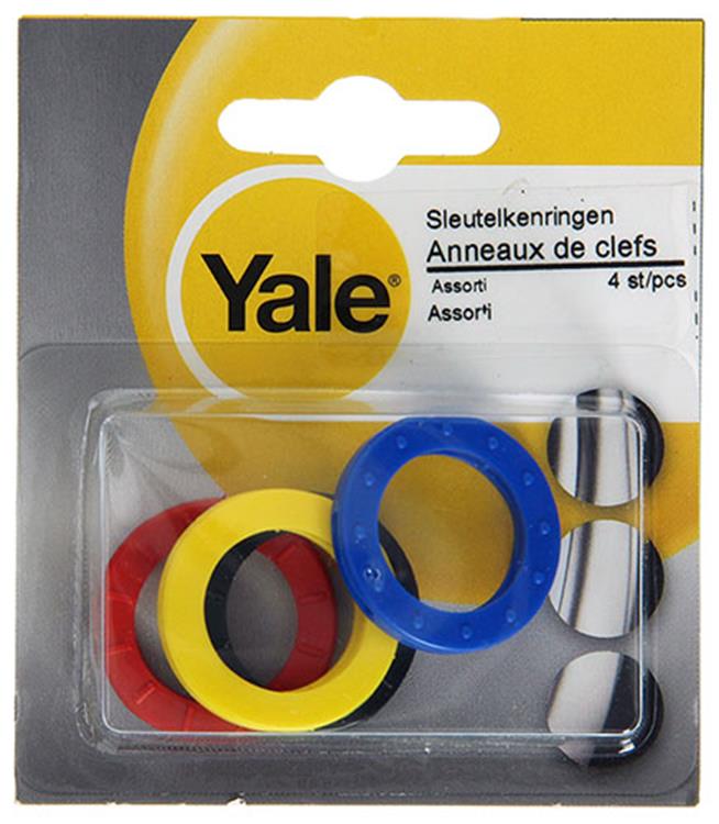 Yale 1019210 – 4 Schlüsselanhänger plast.vr vkt Schlüssel | 10 Stück