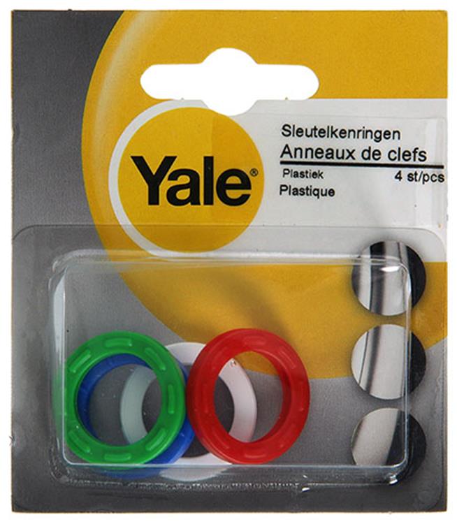 Yale 1019215 - 4 Schlüsselanhänger Kunststoff div. Farben | 10 Stück