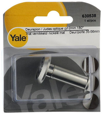 Yale 1019216 - Türspion 180° matt vernickelt ø12mm | 2 Stk