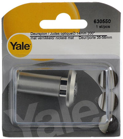 Yale 1019222 - Türspion 200° matt vernickelt ø14mm | 2 Stk