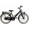 Kyoso Kinderfahrrad Blossom Classic 24 Zoll mit Bremsnabe – mattschwarz rosa