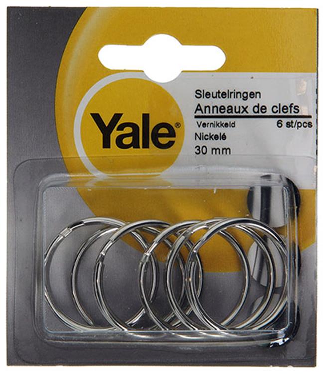Yale 1019227 - 6 Schlüsselanhänger 30mm | 10 Stück