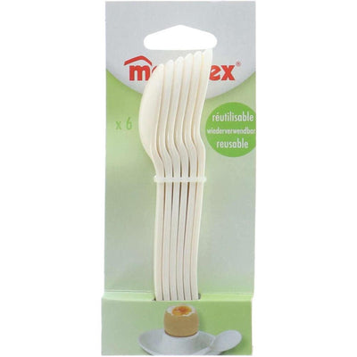 Metaltex Metaltex Eierlöffel 6 Stücke weiß
