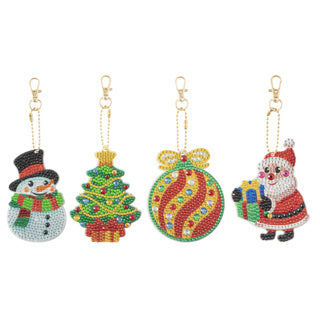 Machen Sie Ihr eigenes Diamantenmalerei Schlüsselfrucht Weihnachten