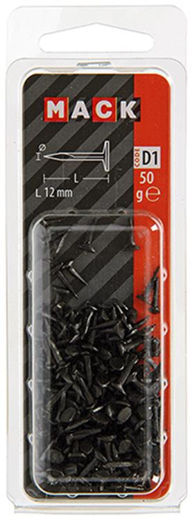 Mack 1017193 - Blocknagel Stahl gebläut 50 gr12 mm | 10 Stück