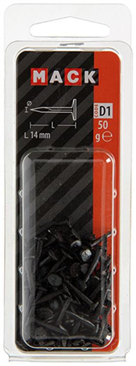 Mack 1017194 - Blocknagel Stahl gebläut 50 gr14 mm | 10 Stück