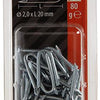 Mack 1017208 – Klammerstahl verzinkt 80 gr 2,0 x 20 mm | 5 Stück