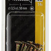Mack 1017229 - Spanplattenschraube mit Kopf gelb plattiert 14 Stück 3,5 x 50 mm | 10 Stück