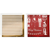 Vivi Gade Dekofolie und Transferblatt, Nussknacker, Weihnachtsmann und Ballerina, Blatt 15x15 cm, Gold, Rot, Weiß, 4 Blatt 1 Box - afbeelding 1