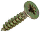 Mack 1017252 - Spanplattenschraube mit Kopf gelb plattiert 18 Stück 5,0 x 25 mm | 10 Stück