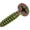 Mack 1017253 - Spanplattenschraube mit Kopf vergilbt 15 Stück 5,0 x 30 mm | 10 Stück