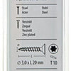 Mack 1017282 - spainplschr.vzkop-selfb. gelb plattiert 45 Stück 3,0 x 20 mm | 10 Stück