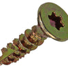 Mack 1017301 - spanienplschr.vzkop-selbstmontage gelb plattiert 24 Stück 4,5 x 20 mm | 10 Stück