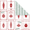 Vivi Gade Designpapier, Weihnachtskugeln und Weihnachtsbäume, Blatt 30,5 x 30,5 cm, 180 g, 5 Blatt 1 Karton