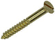 Mack 1019656 - Holzschraube Senkkopf Messing 4 Stück 5,5 x 50 mm | 10 Stück