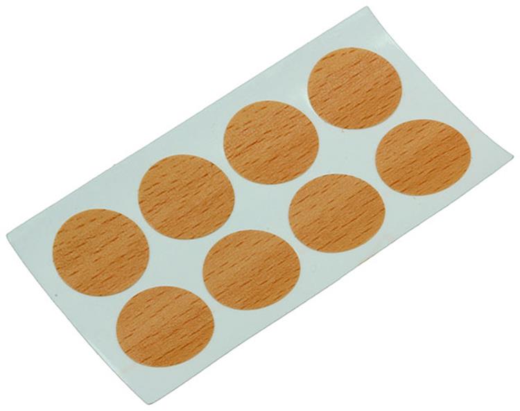 Mack 1017393 - selbstklebende Abdeckkappe Kunstbuche 96 Stück 13 mm | 10 Stück