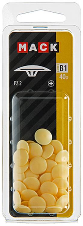 Mack 1017395 – Abdeckkappe für PZ-Schreibkunst. beige 40 Stück pz 2 | 10 Stück
