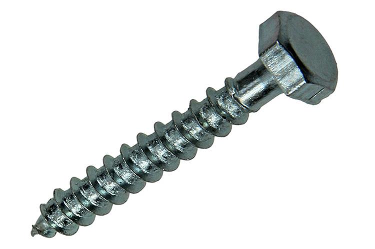 Mack 1017404 - Holzgewindebolzen Stahl verzinkt 10 Stück 6 x 40 mm | 10 Stück