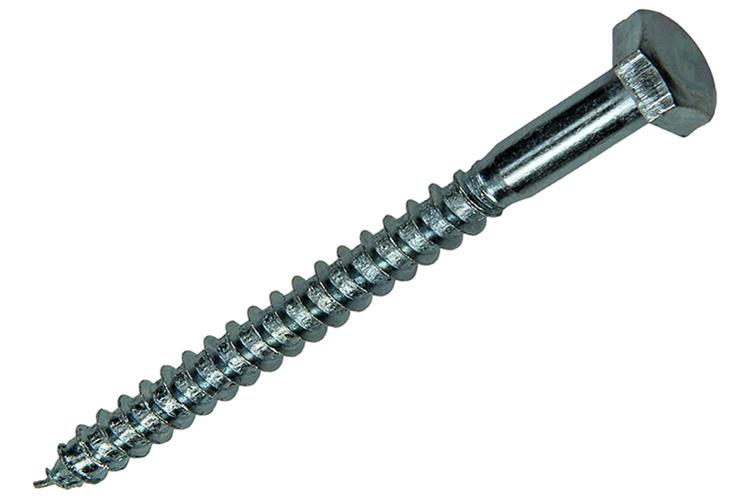 Mack 1017407 - Holzgewindebolzen Stahl verzinkt 7 Stück 6 x 70 mm | 10 Stück