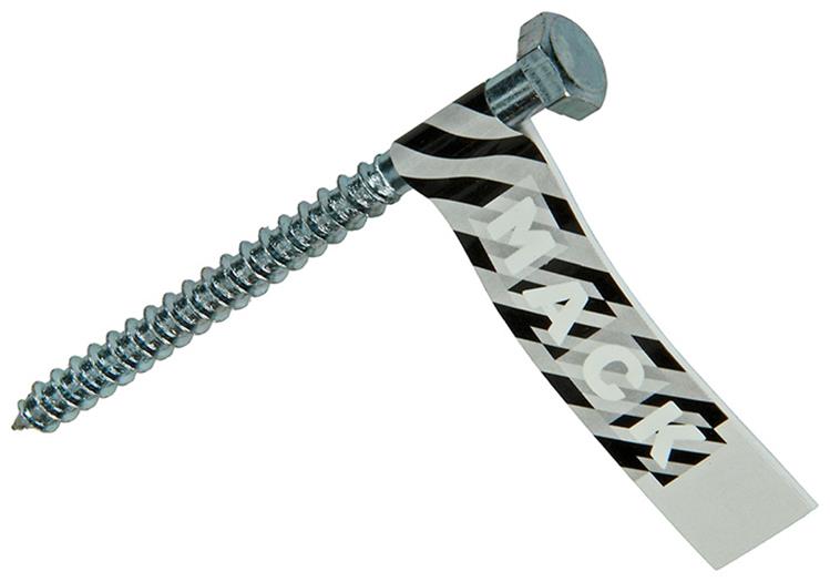 Mack 1017412 - Holzgewindebolzen Stahl verzinkt 1 Stück 7 x 90 mm | 10 Stück