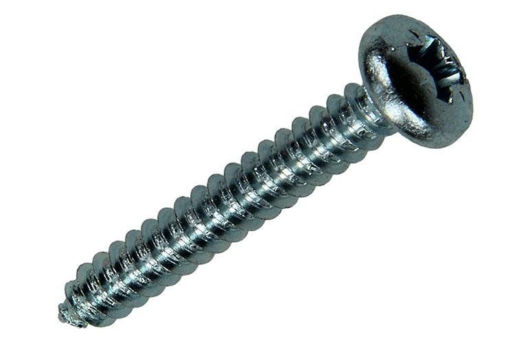 Mack 1017459 – selbstschneidende Schraube Zyl. Kopf verzinkt 7 Stück 5,5 x 38 mm | 10 Stück