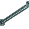 Mack 1017505 – Metallschraube verzinkt. Kopf + Mutter plattiert 7 Stück M5 x 60 mm | 10 Stück