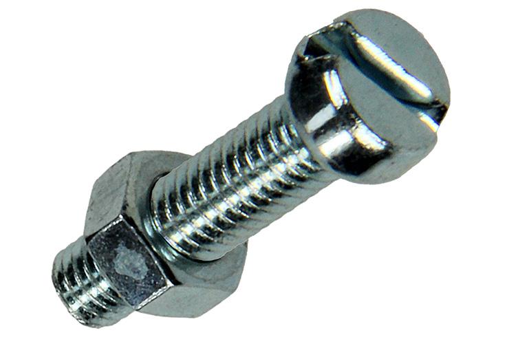 Mack 1017524 - Metallschraubzylinder Kopf + Mutter plattiert 15 Stück M5 x 20 mm | 10 Stück
