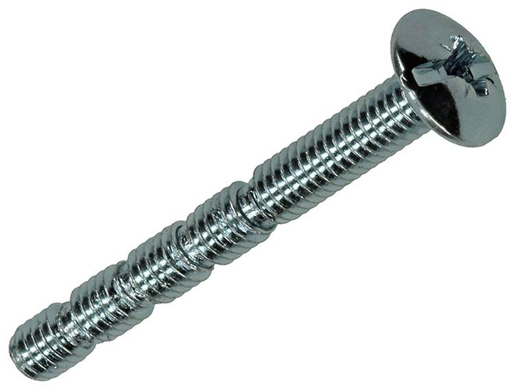 Mack 1017538 – abbrechbare Metallschraube verzinkt. 4 Stück m4 x 35 mm | 10 Stück