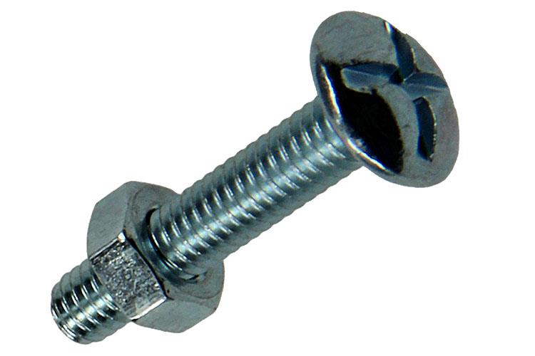 Mack 1017540 – Heizungsschraube + Mutter aus verzinktem Stahl, 20 Stück, M4 x 20 mm | 10 Stück