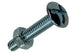 Mack 1017540 – Heizungsschraube + Mutter aus verzinktem Stahl, 20 Stück, M4 x 20 mm | 10 Stück