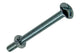 Mack 1017543 – Heizungsschraube + Mutter aus verzinktem Stahl, 14 Stück, M4 x 40 mm | 10 Stück