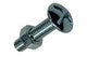Mack 1017545 – Heizungsschraube + Mutter aus verzinktem Stahl, 15 Stück, M5 x 20 mm | 10 Stück
