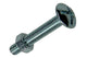 Mack 1017547 – Ofenschraube + Mutter aus verzinktem Stahl 12 Stück M5 x 30 mm | 5 Stück